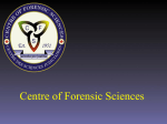 Introduction to the Centre of Forensic Sciences, Toxicology Section