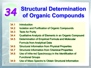 Structural determination of organic compounds