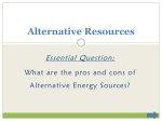 alternative resources power point