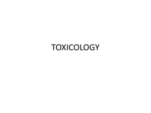 TOXICOLOGY