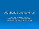 lecture 3 - aldehydes and ketones