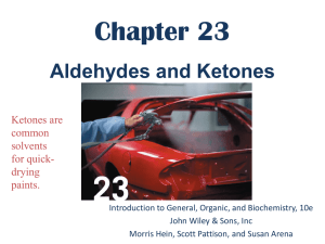 Chemical Properties of Aldehydes and Ketones
