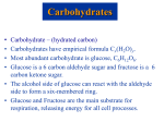 Carbohydrates - SCIS Teachers