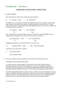 C h e m g u i d e  ... ALDEHYDES AND KETONES:  REDUCTION