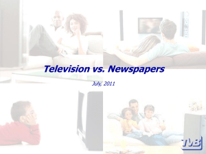 Television vs. Newspapers - Television Bureau of Canada