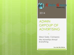 our company profile - Adwin Group Of Advertising