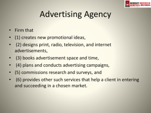 ADVERTISING AGENCY AND ITS FUNCTIONS