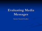 Evaluating Media Messages