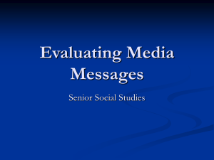 Evaluating Media Messages