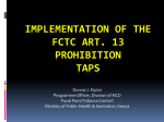 Implementation of the Prohibition on Tobacco Advertising