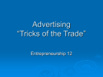 Advertising “Tricks of the Trade”