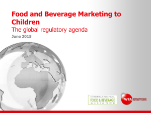 The global map and overview of marketing restrictions to children