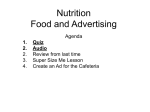 Nutrition Food and Advertising