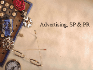 Advertising, SP & PR