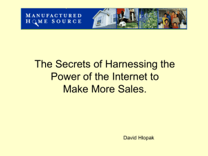 The Internet? - Manufactured Home Source