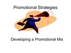 Promotional Strategies