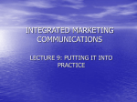 Lecture 9 - Putting it into Practice