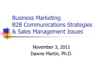 B2B Communications Strategies