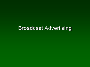 Broadcast Advertising 1