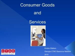 CA_4_Consumer Goods and Services Review PowerPoint