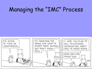 Managing the IMC Process
