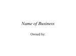Name of Business