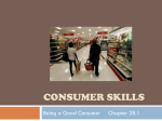 Consumer Skills