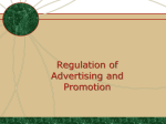 Regulation of Advertising