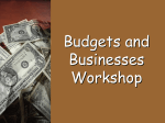Budgets and Businesses PPT