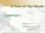 Chapter 1: A Tour of the World