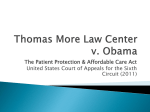 Thomas More Law Center v. Obama