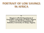 PORTRAIT OF LOW SAVINGS IN AFRICA