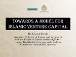 Towards a Model for ISLAMIC VENTURE CAPITAL