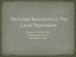 The Great Recession vs. The Great Depression