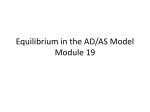 Equilibrium in the AD/AS Model