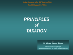 PRINCIPLES of TAXATION