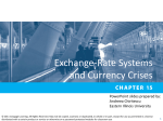 Chapter 15 Exchange-Rate Systems and currency crises