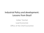 Industrial Policy and development: Lessons from Brazil