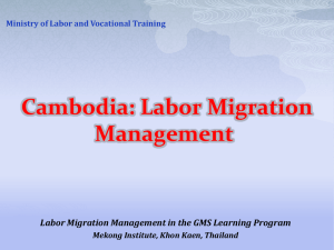 Labor Migration Management in Cambodia - Intranet