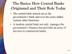 The Basics: How Central Banks Originated and Their Role Today