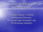 A Fiscal Solution to the Financial Crisis?