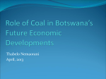 Role of Mining and Coal in Future Economic Developments