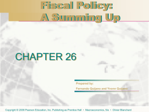 Chapter 26. Fiscal Policy: A Summing Up