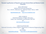 Dynamic Lag Structure of Deposits and Loans Interest Rates and