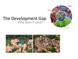 The Development Gap