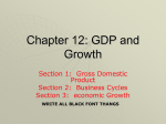 Chapter 12 GDP and Growth