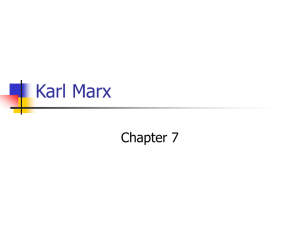 Chapter 7 - Karl Marx