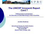 Presenting the UNICEF Child Well-Being Report Card