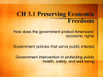 CH 3.1 Preserving Economic Freedoms