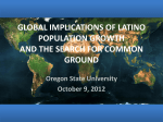 Global Implications of Latino Population Growth